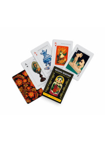 Russian Souvenir Playing Cards MATRYOSHKA NESTING DOLL BLACK