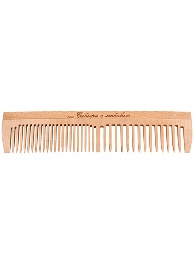 Russian Birch Wooden Detangling Comb Combo Toothed From Siberia With Love